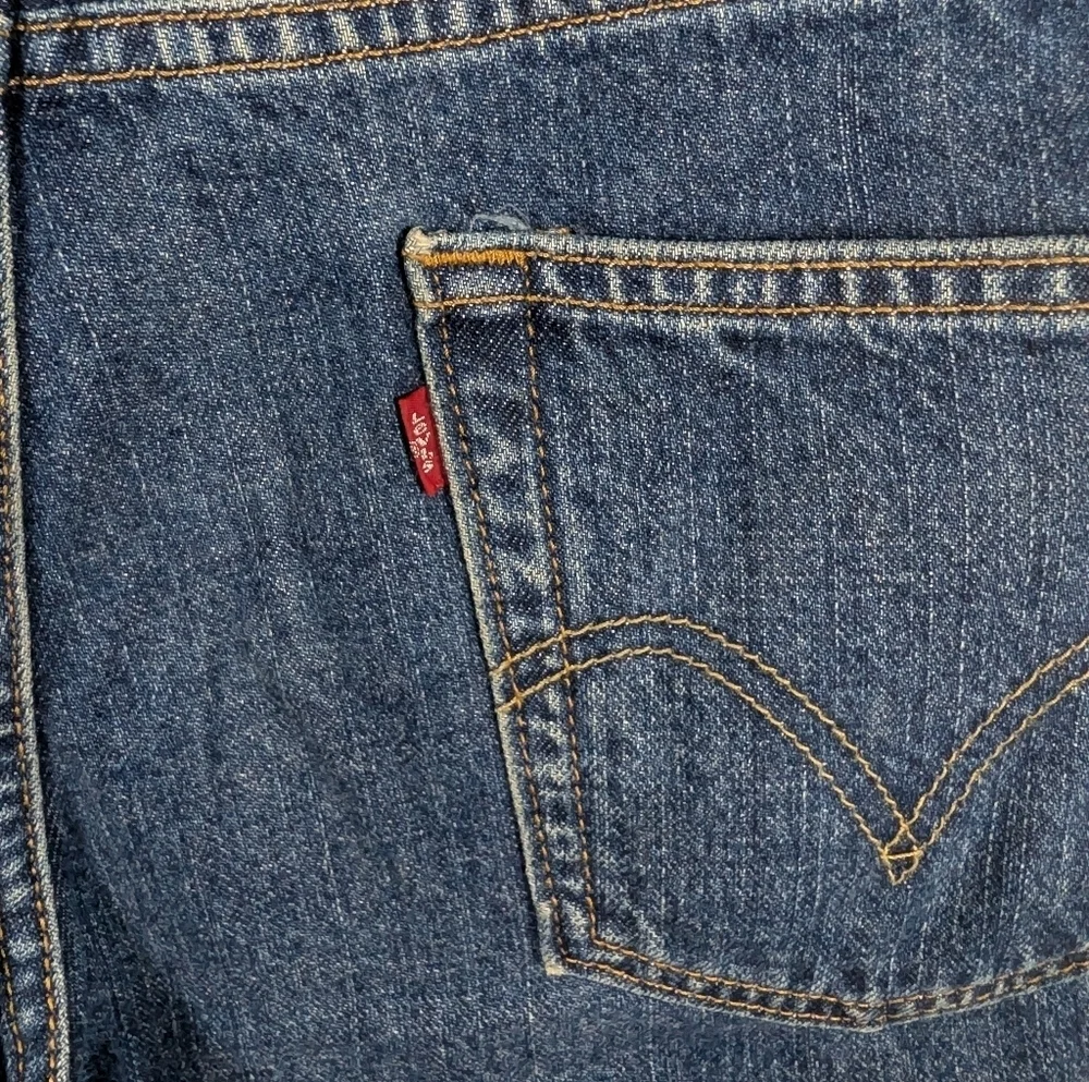 Levi Strauss 550 Denim Cotton Relaxed Fit Jean Shorts Jorts Size Mens 31
